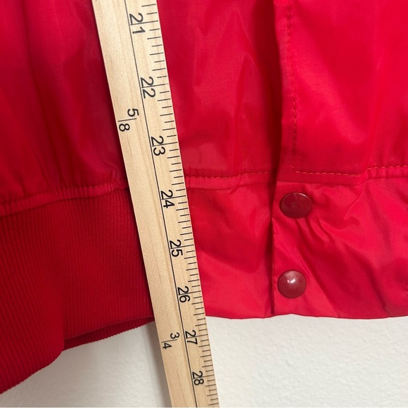 Vintage 80's Justin Nylon Jacket Coat Stagecoach Snap Front Western Size Large - Picture 14 of 16